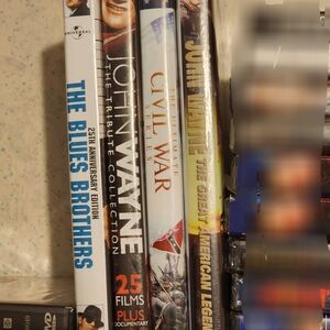 4 DVD Collection - John Wayne, Civil War, Blues Brothers